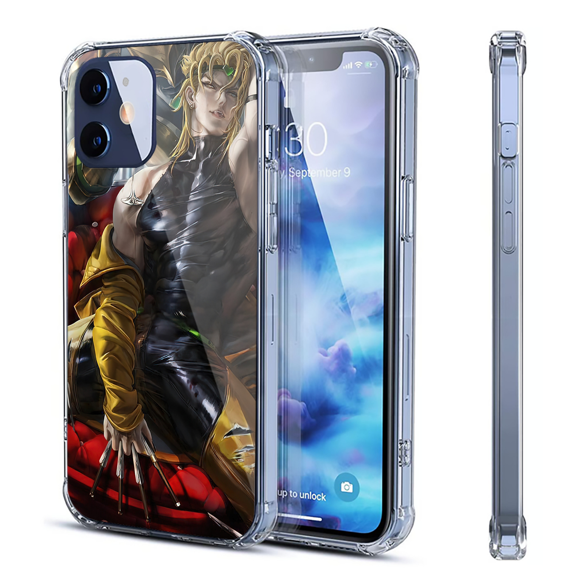 （画像用） ジョジョの奇妙な冒険 JoJo's Bizarre Adventure 【iPhone 12シリーズ対応】透明スマホケース（クリアソフトケース）